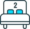 2 beds